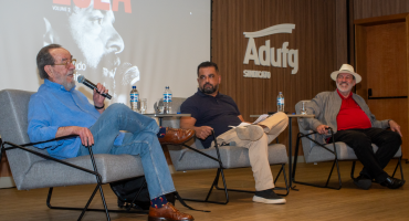 Notícias - Adufg-Sindicato recebe lançamento do novo livro de Fernando Morais sobre Lula