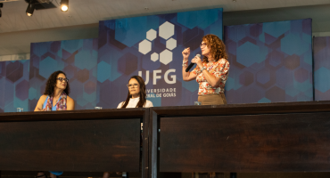 Notícias - Diretoria do Adufg-Sindicato participa do lançamento da campanha “UFG Pela Vida de Todas”
