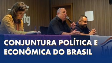 Debate sobre a conjuntura política brasileira com o presidente nacional da CUT, Sérgio Nobre