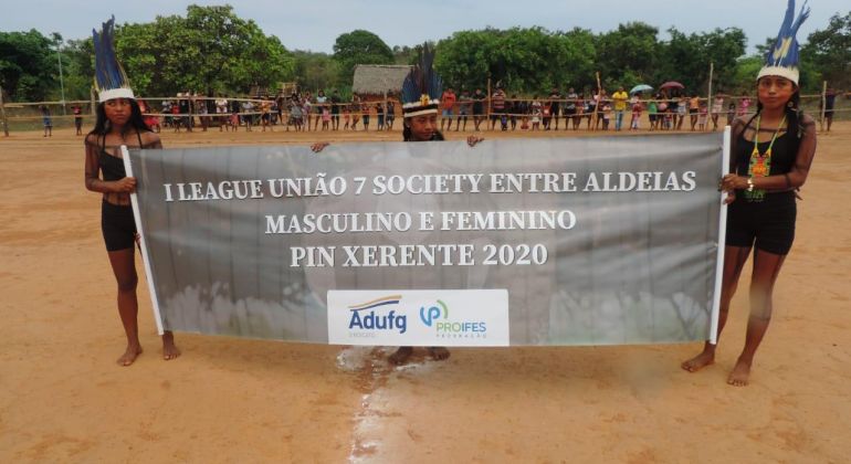 Adufg e Proifes apoiam liga esportiva do povo Xerente no Tocantins