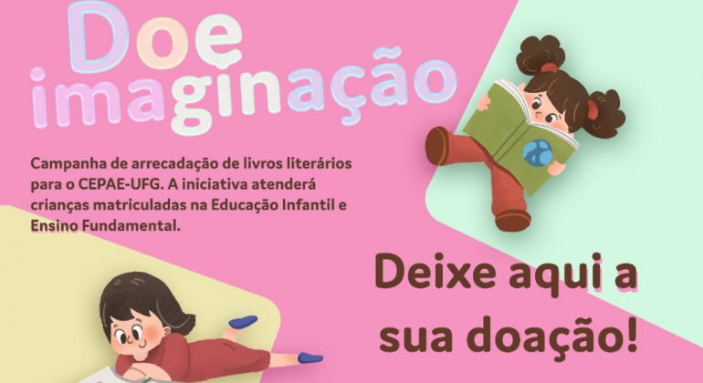 Adufg lança campanha de arrecadação de livros infantis o Departamento de Educação Infantil da UFG