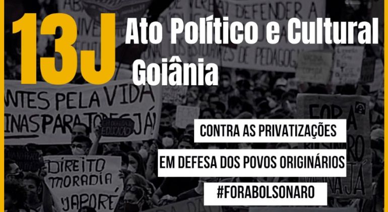 Adufg participa de Ato Político e Cultural #13J nesta terça-feira