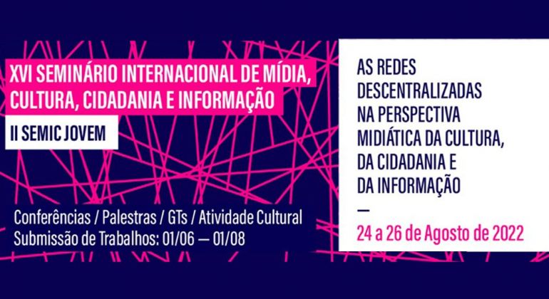 Adufg sedia abertura do Seminário Internacional de Mídia, Cultura, Cidadania e Informação na próxima quarta (24/08)