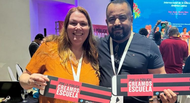 Adufg-Sindicato marca presença na Conferência Internacional de Educação para a América Latina