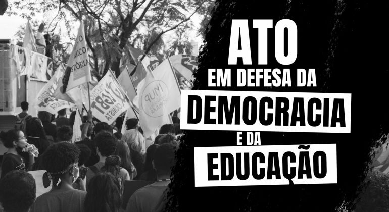 Adufg-Sindicato participa de ato em defesa da democracia e da educação na quinta-feira (11/08)