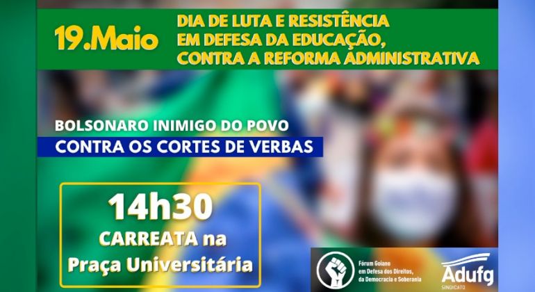 Adufg-Sindicato participa de Dia de Luta e Resistência em Defesa da Educação