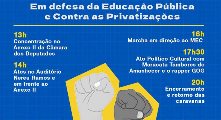 Adufg-Sindicato participa do ato público “Ocupa Brasília” nesta terça-feira (14/06)