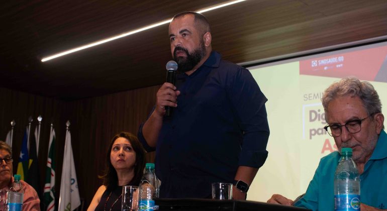 Adufg-Sindicato sedia lançamento da campanha “Dignidade para todos, assédio jamais”, do SindSaúde-GO