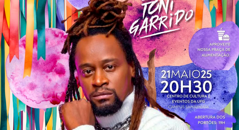 Adufg-Sindicato sorteia 20 ingressos para o projeto Música no Campus, que terá a apresentação de Toni Garrido
