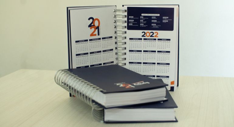 Agendas 2021 já estão disponíveis para retirada