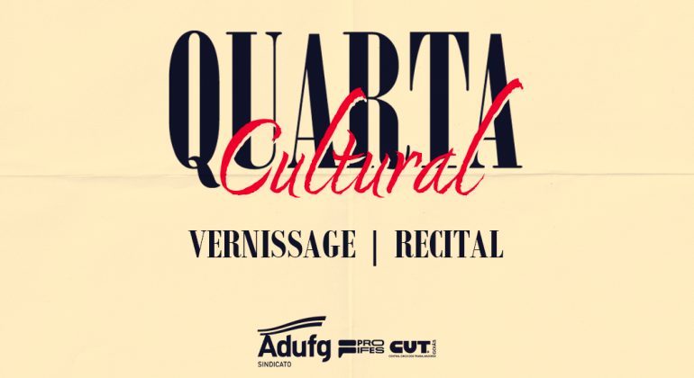 Apresentação musical e exposição artística compõem a programação da Quarta Cultural em maio