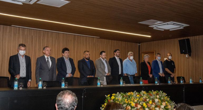 Autoridades e lideranças sindicais destacam importância do Adufg-Sindicato