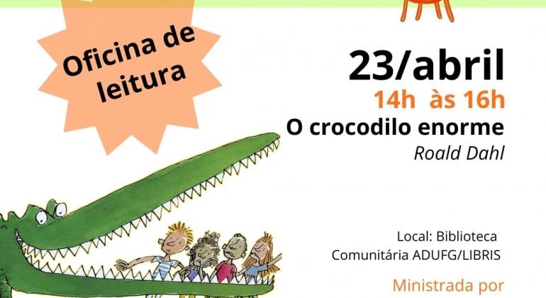 Biblioteca Comunitária ADUFG/LIBRIS oferece Oficina de Leitura para crianças de 6 a 9 anos