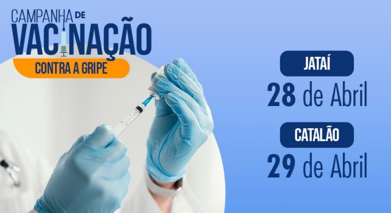 Campanha de vacinação contra a gripe do Adufg-Sindicato em Jataí e Catalão será nos dias 28 e 29, respectivamente