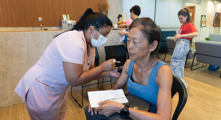 Campanha de vacinação do Adufg-Sindicato imuniza mais de 500 pessoas contra a gripe em Goiânia e Jataí