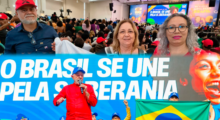 Com Lula e lideranças estudantis, Adufg-Sindicato marca presença no 60º Congresso da UNE