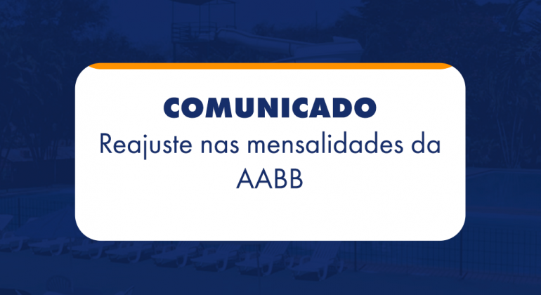 Comunicado sobre reajuste nas mensalidades da AABB de Jataí