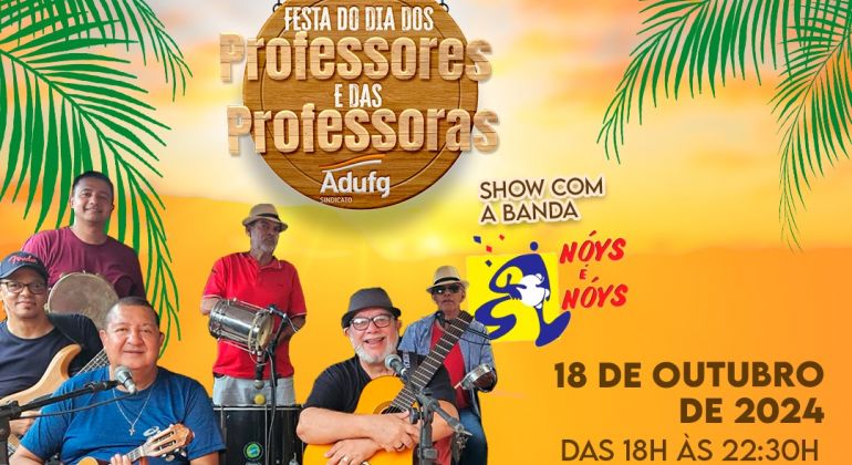Correção sobre o horário de início da Festa do(a) Professor(a) de Goiânia  