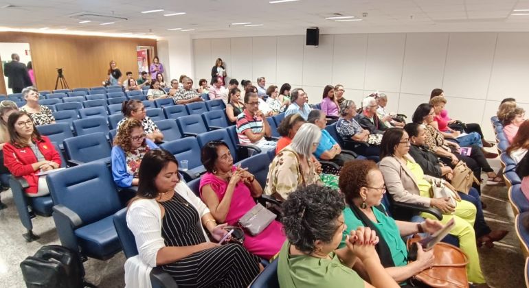 Diretora de Assuntos Interinstitucionais do Adufg participa de debate sobre o enfrentamento da violência contra mulheres
