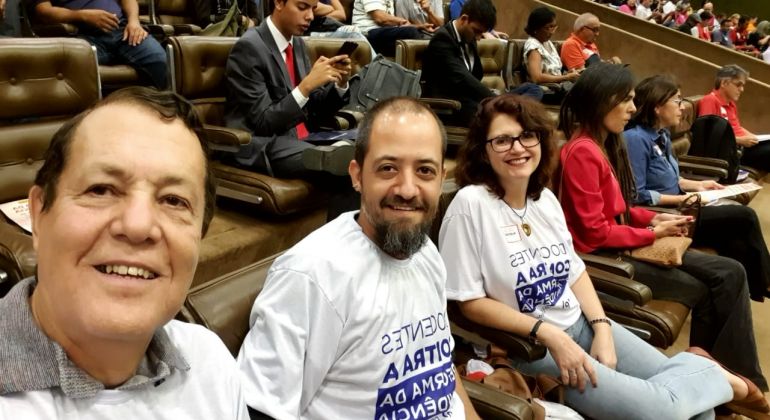 Diretores do Adufg-Sindicato participam da última audiência pública sobre a Reforma da Previdência