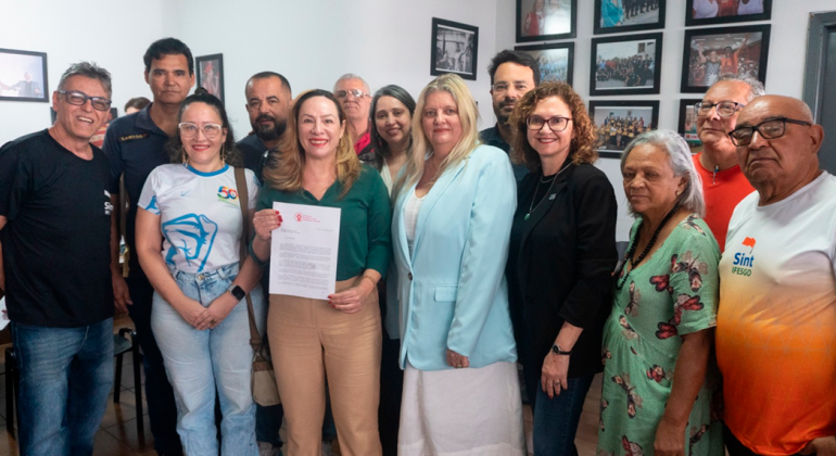 Diretoria do Adufg-Sindicato participa de reunião entre deputada federal Adriana Accorsi e entidades sindicais para discutir riscos da Reforma Administrativa