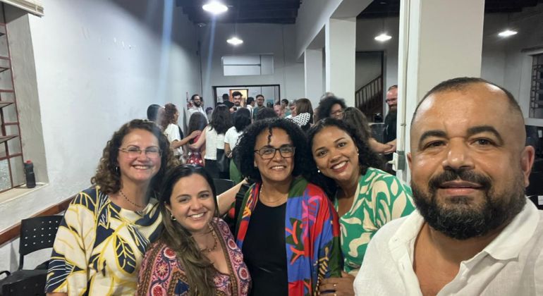 Diretoria do Adufg-Sindicato prestigia a entrega do título de Doutora Honoris Causa (in memoriam) à professora Leodegária de Jesus