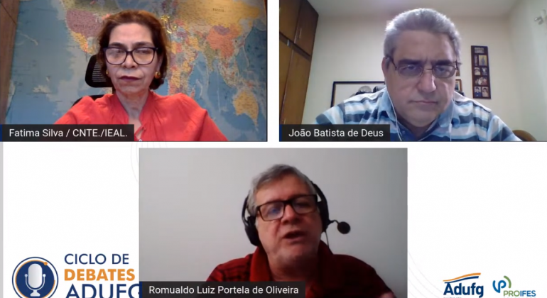 Em live promovida pelo Adufg, professores demonstram preocupação com proposta de regulamentação do ensino domiciliar