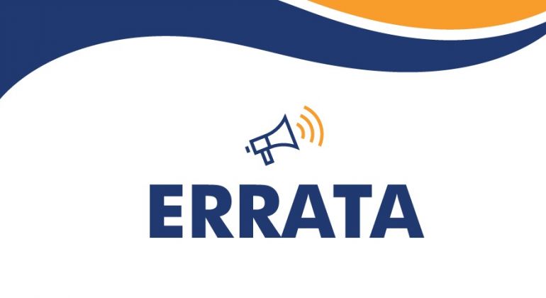 Erramos: nota de esclarecimento sobre matéria publicada pelo Jornal do Professor