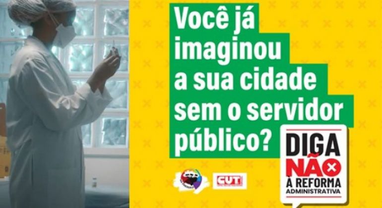 Já está no ar a campanha publicitária da CUT em defesa do serviço público