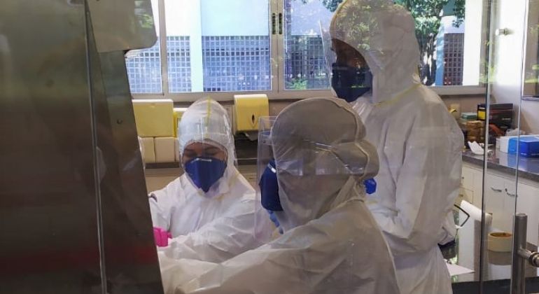 Laces/ICB capacita voluntários para análise de testes da Covid-19