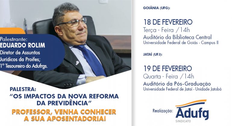 Palestra expõe os impactos da nova reforma da Previdência para docentes de Universidades Federais