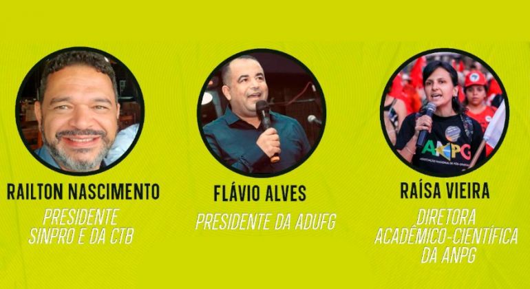 Presidente do Adufg participa de debate sobre a importância da educação e da ciência durante a crise sanitária e democrática no Brasil
