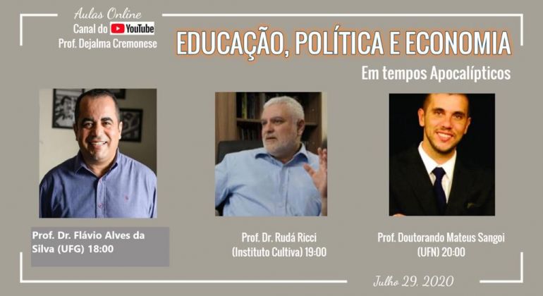 Presidente do Adufg participa de debate sobre educação, política e economia em tempos apocalípticos