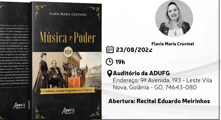 Professora da UFG lança livro sobre música e poder nesta terça-feira (23/08)