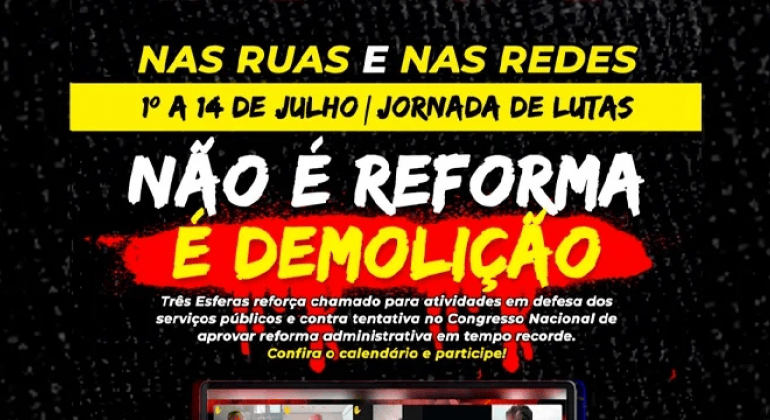 PROIFES participa de mobilização das Três Esferas contra tentativa no Congresso de ‘requentar’ PEC 32