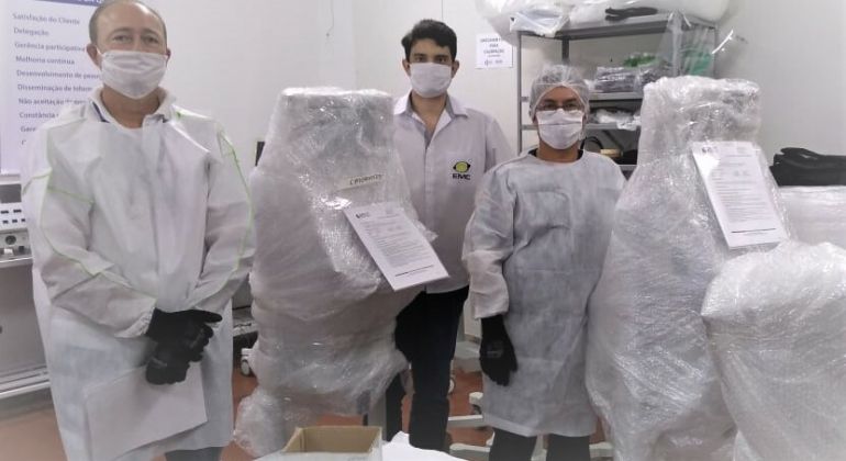 Projeto Pneuma entrega ventiladores mecânicos à Secretaria Estadual de Saúde