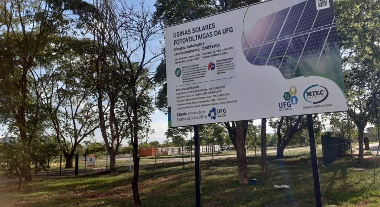 UFG começa instalação de 18 usinas solares fotovoltaicas no Campus Samambaia