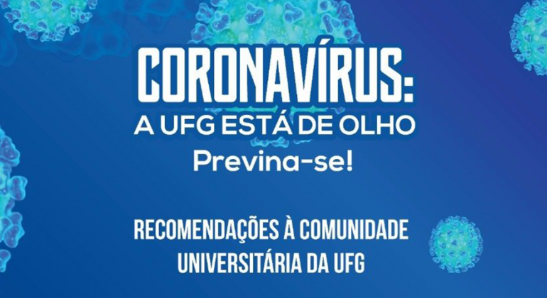 UFG divulga cartilha com medidas de prevenção ao coronavírus