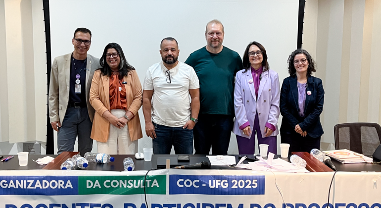 Último debate das candidaturas à Reitoria conta com mediação do Adufg-Sindicato e reforça o compromisso com a democracia na universidade