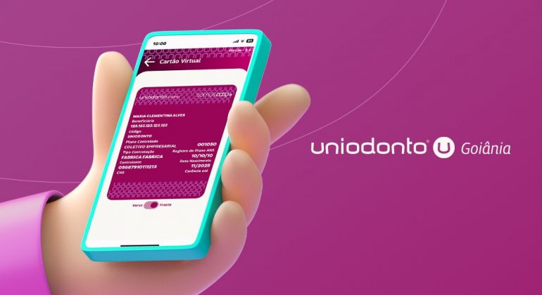 Unidonto Goiânia lança cartão digital gratuito em substituição ao cartão físico