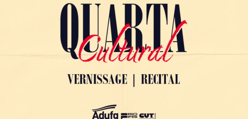Apresentação musical e exposição artística compõem a programação da Quarta Cultural em maio