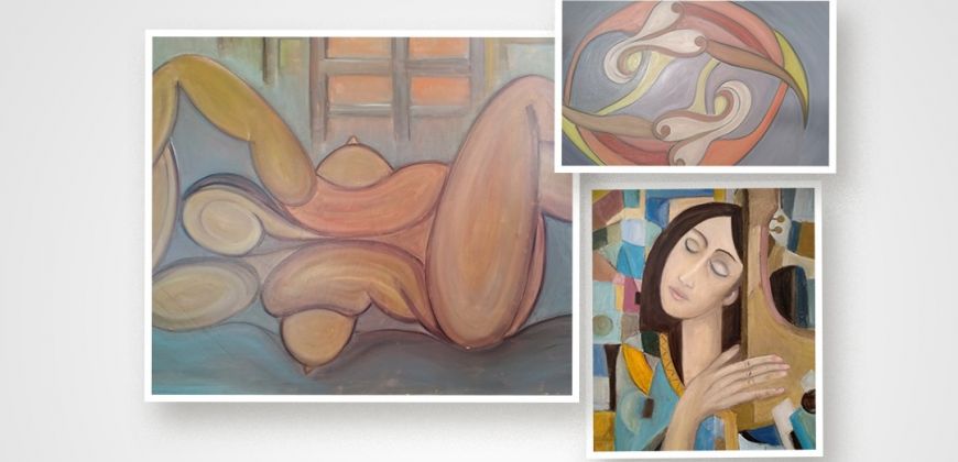 Vernissage da exposição 'Curvas e cores'